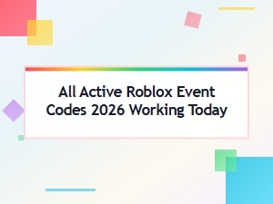 All Active Roblox Event Codes 2026 Working Today – Updated List